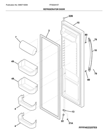 Refrigerator door
