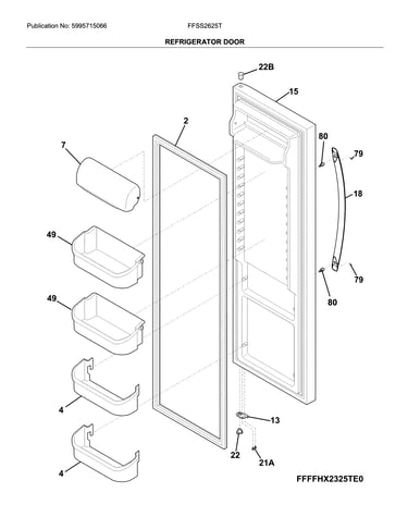 Refrigerator door