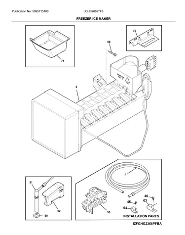 Freezer ice maker