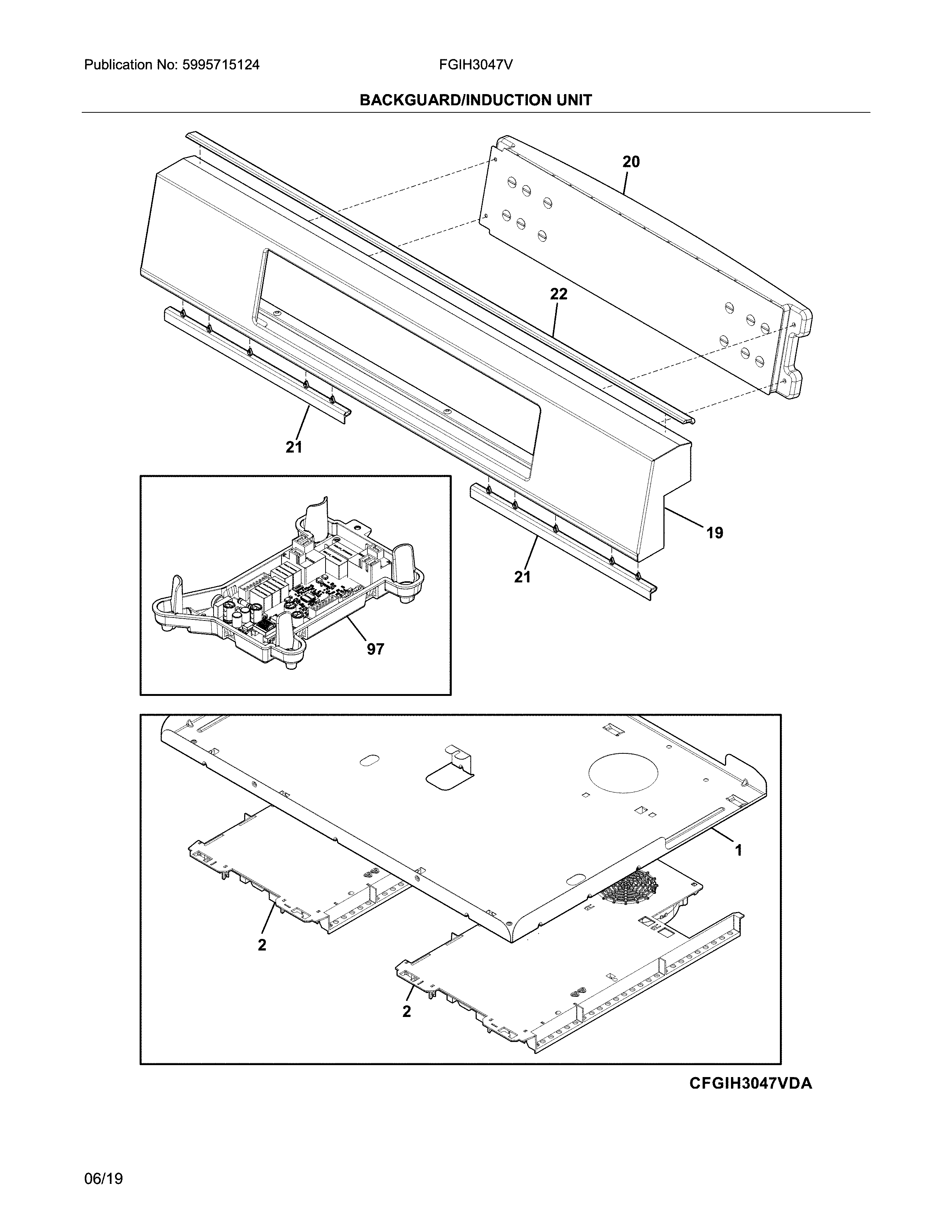 BACKGUARD/INDUCTION UNIT