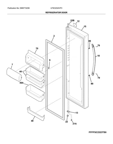 Refrigerator door