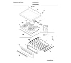 Frigidaire FCRE305LAFA top/drawer diagram