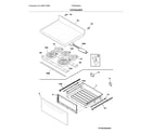 Frigidaire FCRE3052ABA top/drawer diagram