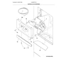 Frigidaire LGHB2867PFJA controls & ice dispenser diagram