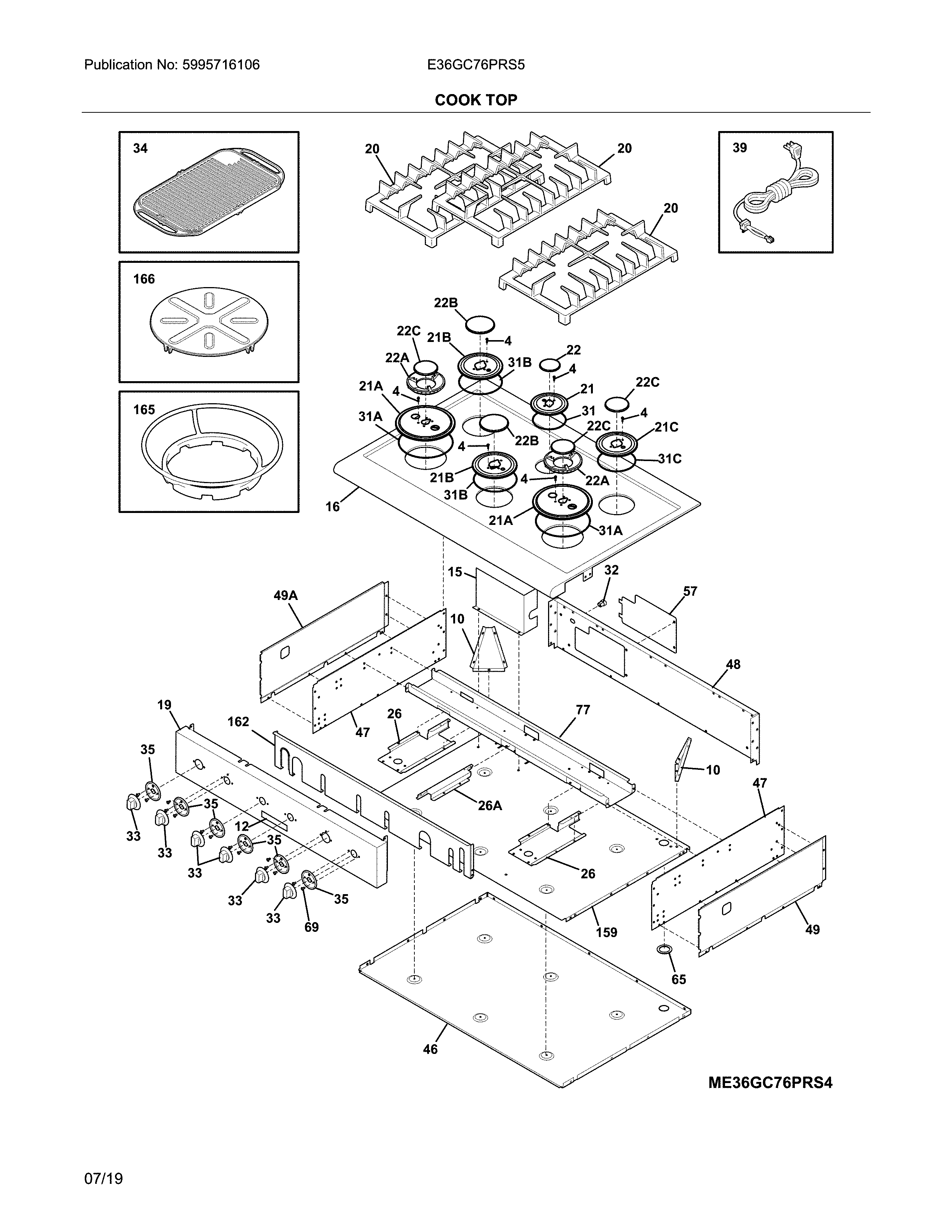 Cook top