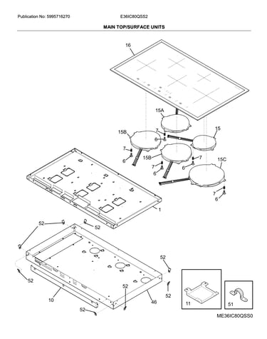 Main top/surface units