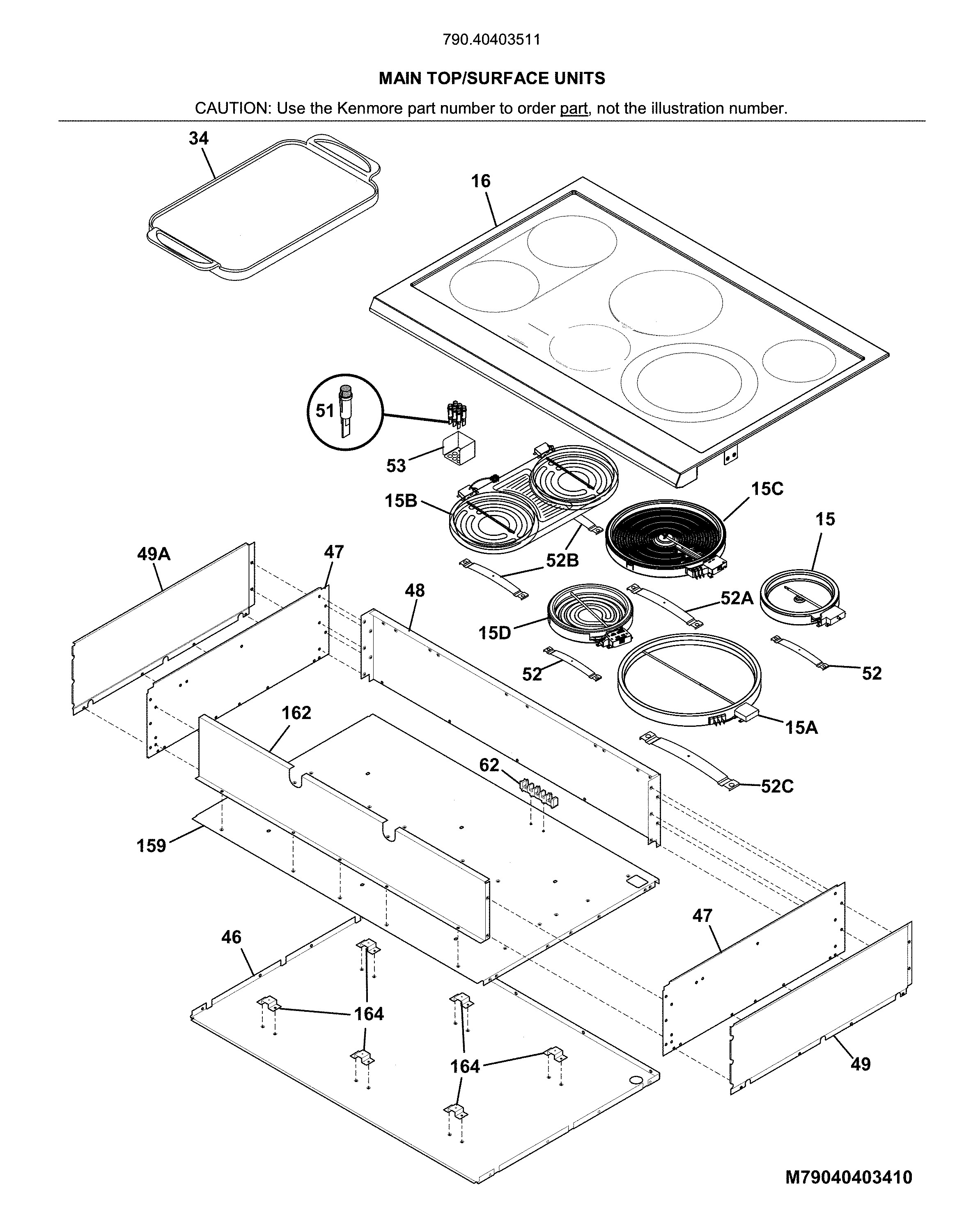 Main top/surface units