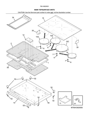 Main top/surface units