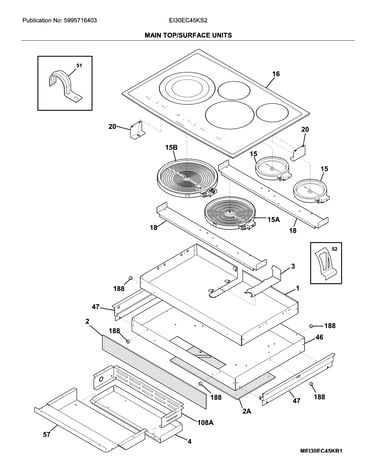 Main top/surface units