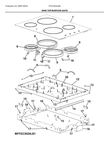Main top/surface units