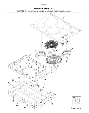 Main top/surface units