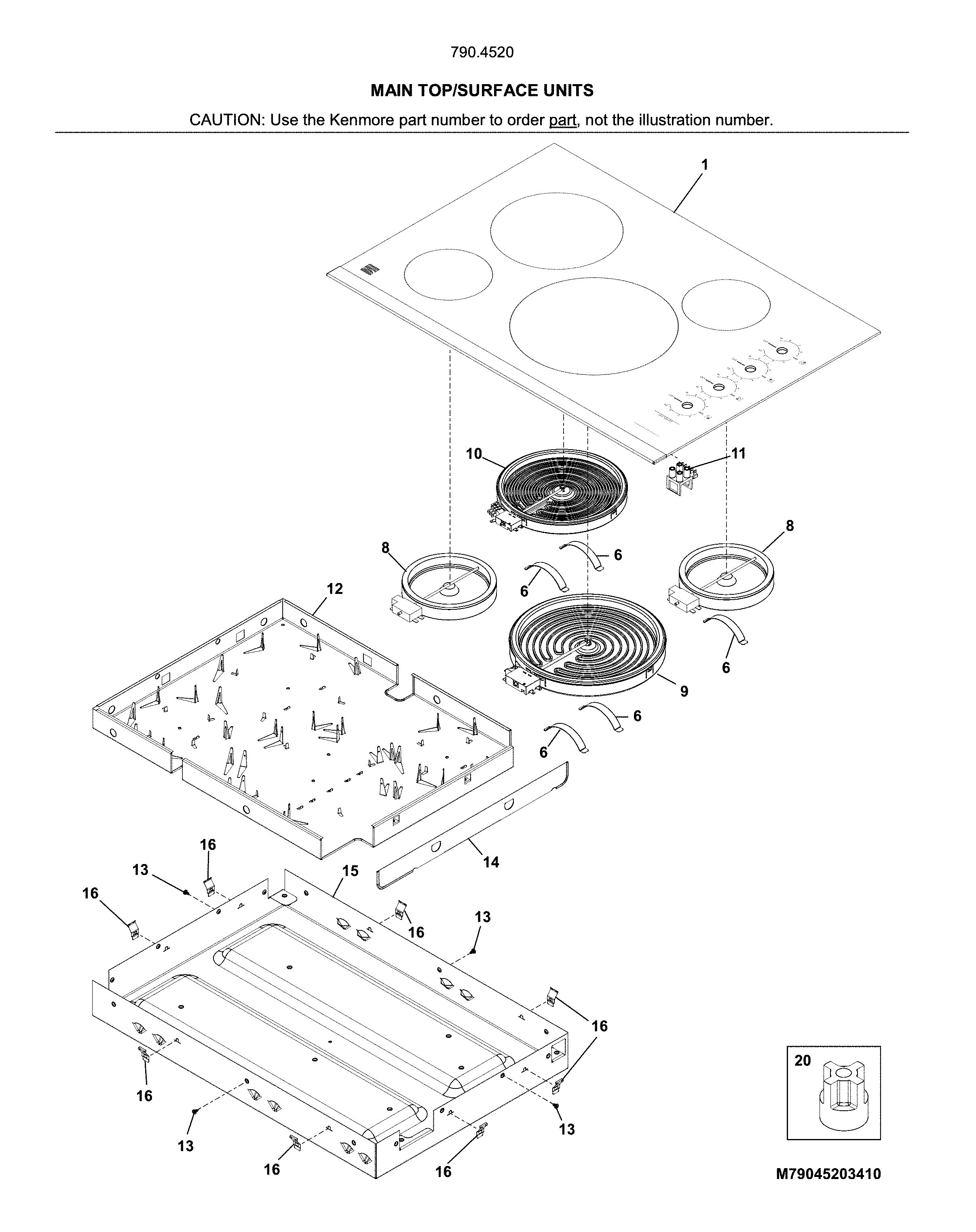 Main top/surface units