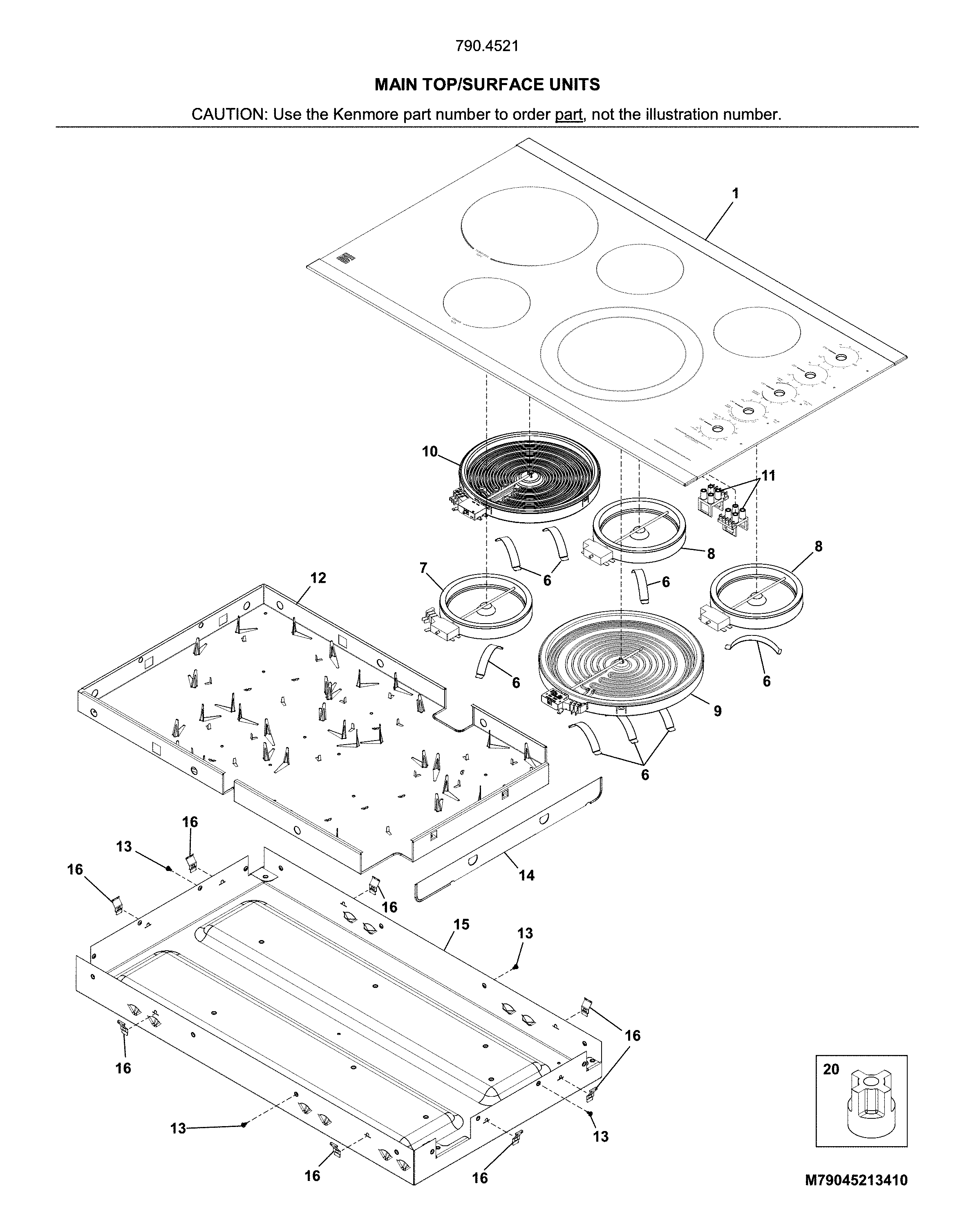Main top/surface units