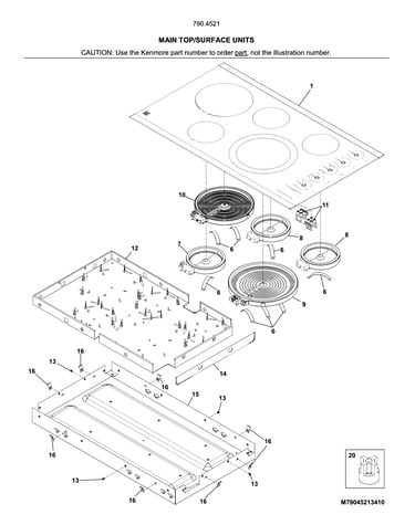 Main top/surface units