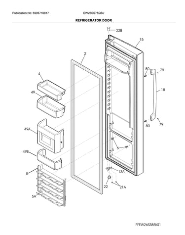 Refrigerator door
