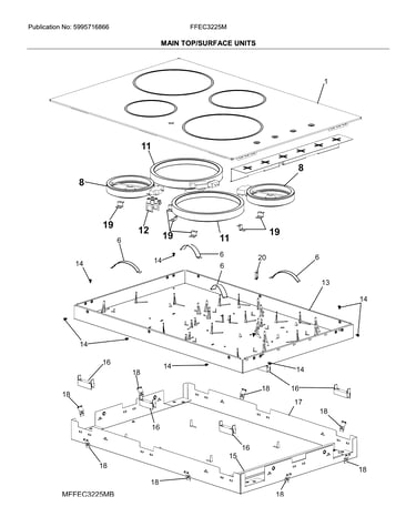 Main top/surface units