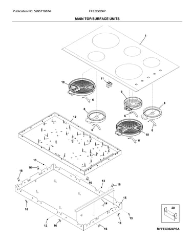 Main top/surface units