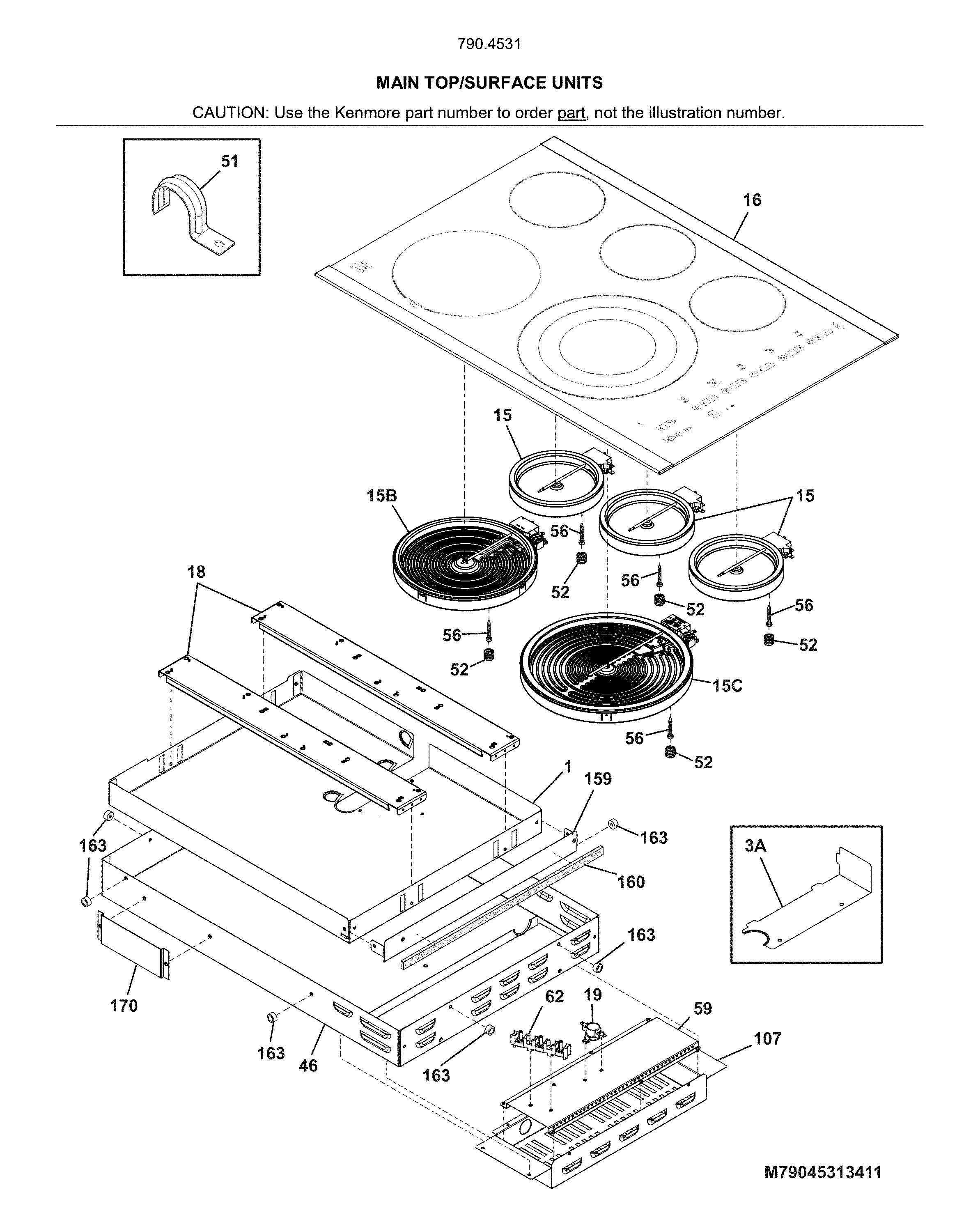 Main top/surface units
