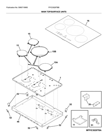 Main top/surface units