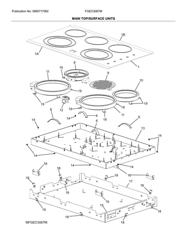 Main top/surface units