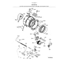 Kenmore 41741942711 motor/tub diagram