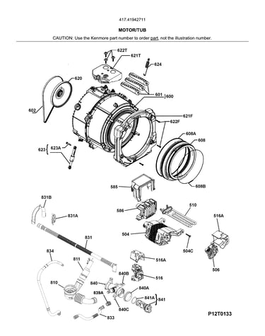 Motor/tub