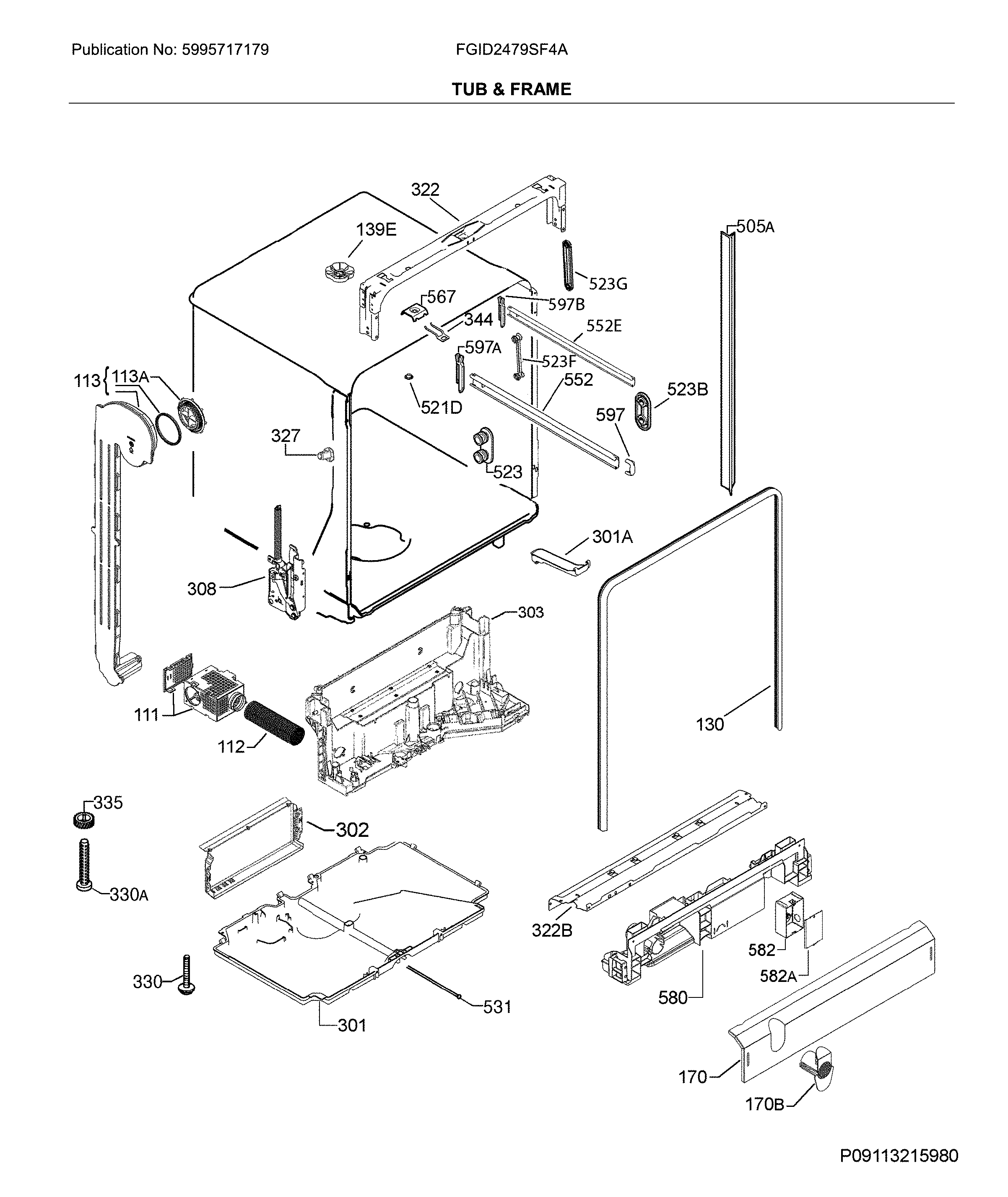 Tub & frame