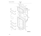 Frigidaire FFHT1814QB4 doors diagram