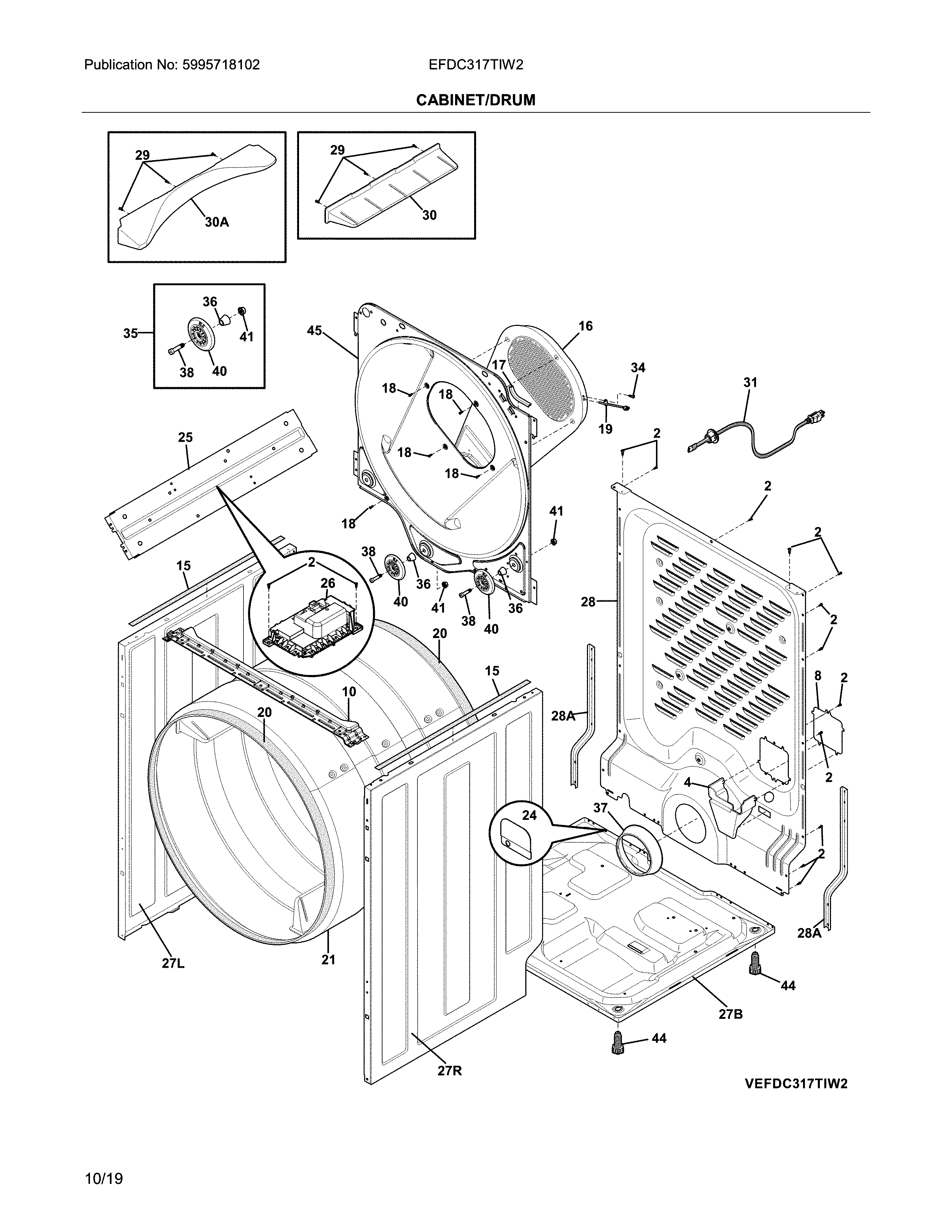 Cabinet/drum