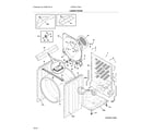 Electrolux EFDE317TIW2 cabinet/drum diagram