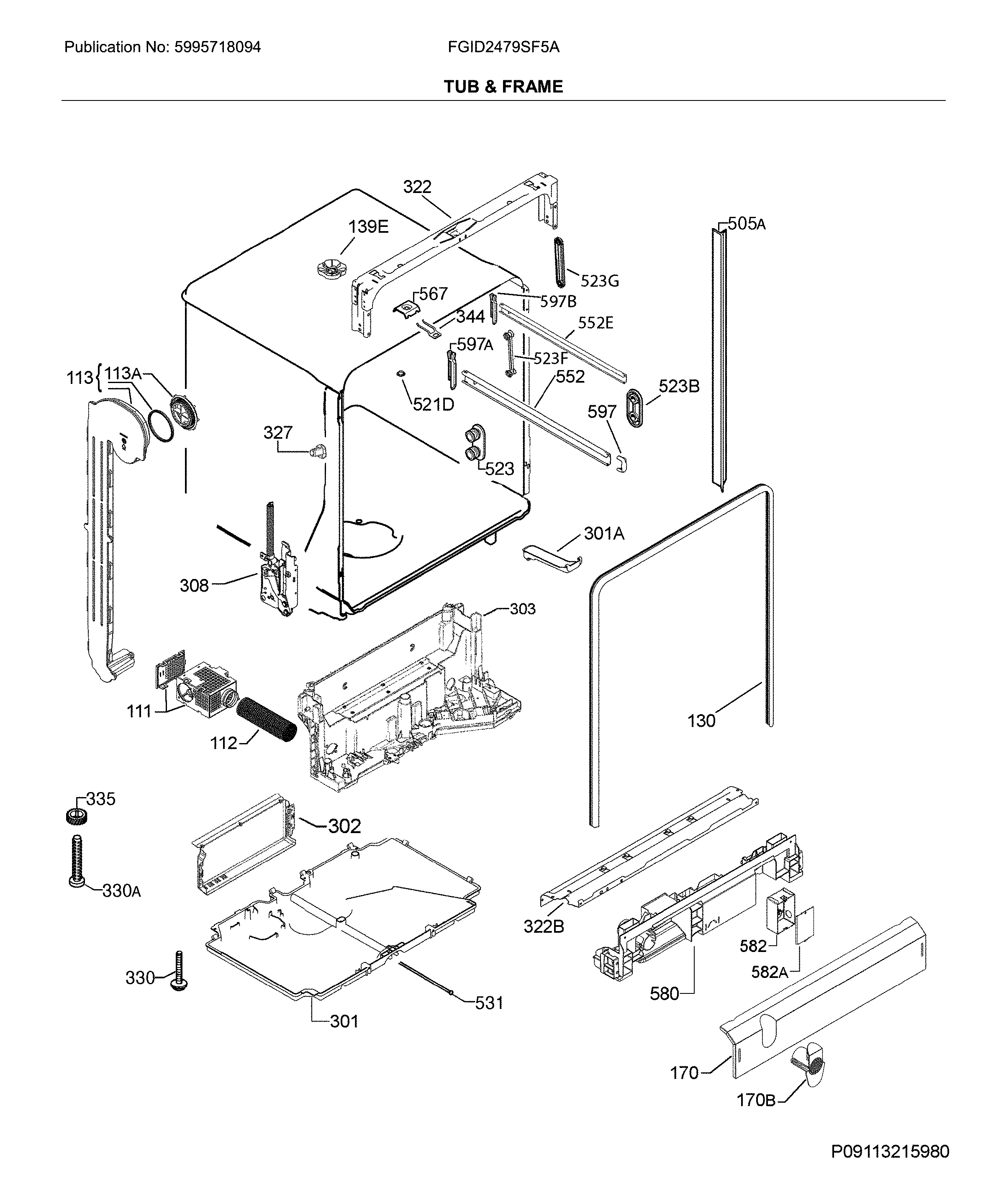 Tub & frame