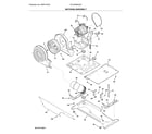 Frigidaire CFLE3900UW1 motor/blower/belt diagram