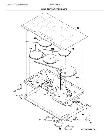 Main top/surface units