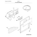 Frigidaire LFSS2612TF0 ice & water dispenser diagram