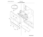 Frigidaire FFSC2323TSA ice & water dispenser diagram