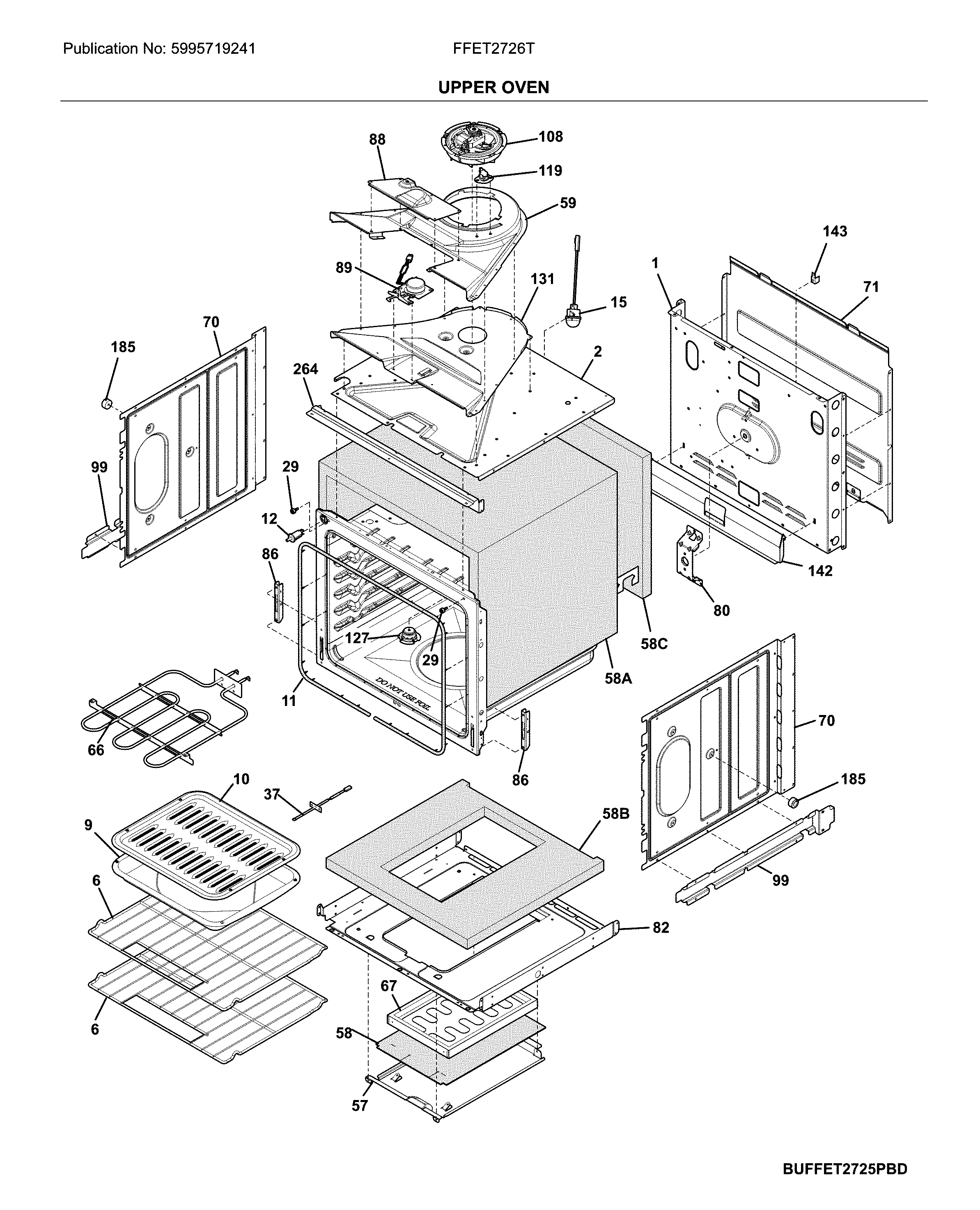 Upper oven