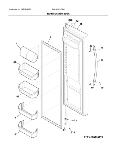 Refrigerator door