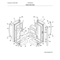 Frigidaire FGHD2368TD8 fresh food doors diagram