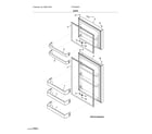 Frigidaire FFTR2045VB0 doors diagram