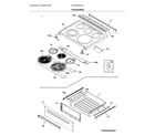 Frigidaire CFEH3054USC top/drawer diagram