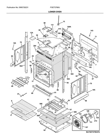 Lower wall oven