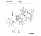 Frigidaire FFGH3054USB door diagram