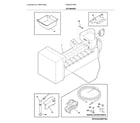 Frigidaire FPBG2277RF9 ice maker diagram