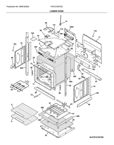 Lower wall oven