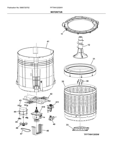 Motor/tub
