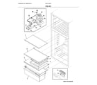 Frigidaire FFHT1425VV shelves diagram