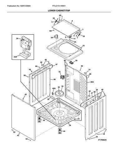 Lower cabinet/top