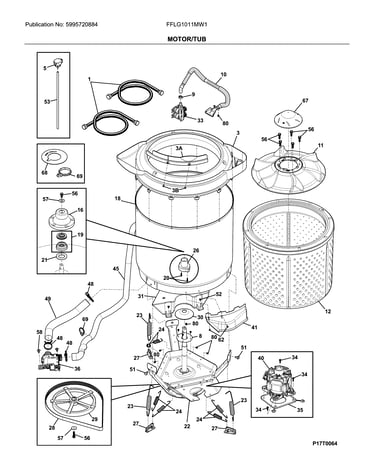 Motor/tub