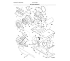 Frigidaire FFLG1011MW2 motor/blower/belt diagram
