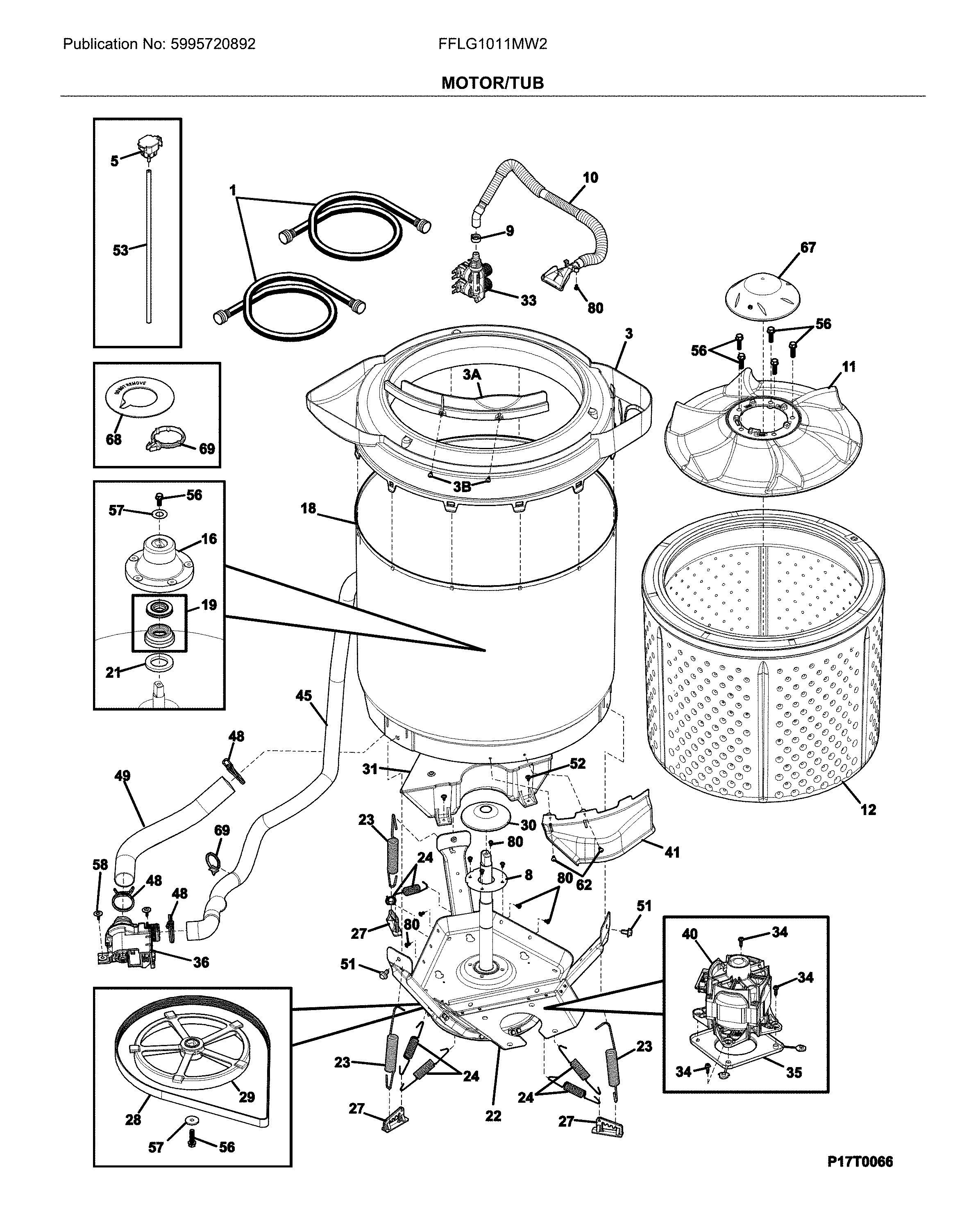Motor/tub